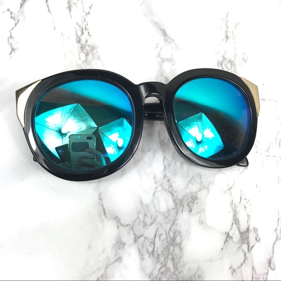 Heirloom Accessories - NEW Heirloom Black Miramar Blue Lens Sunglasses